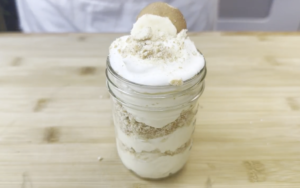 pudding in mason jar